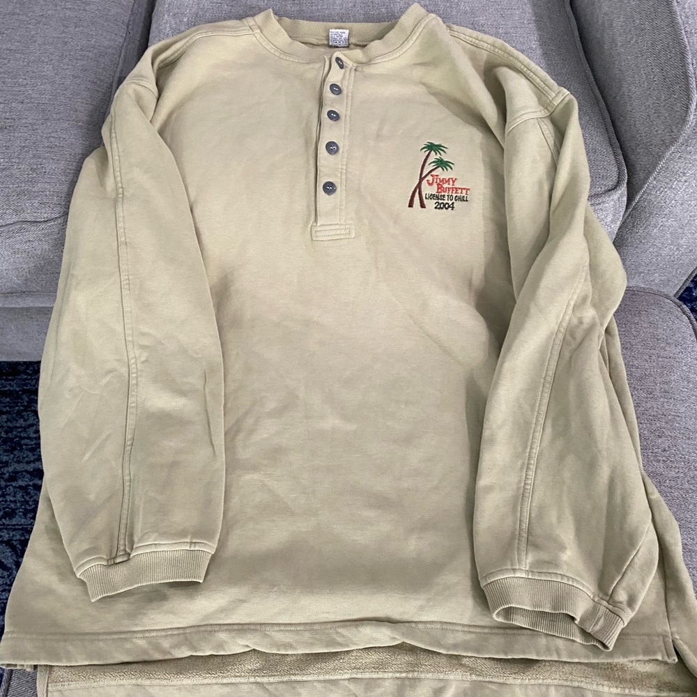 Jimmy Buffett Sweatshirt License to Chill Concert Tour 2004 Mens XL